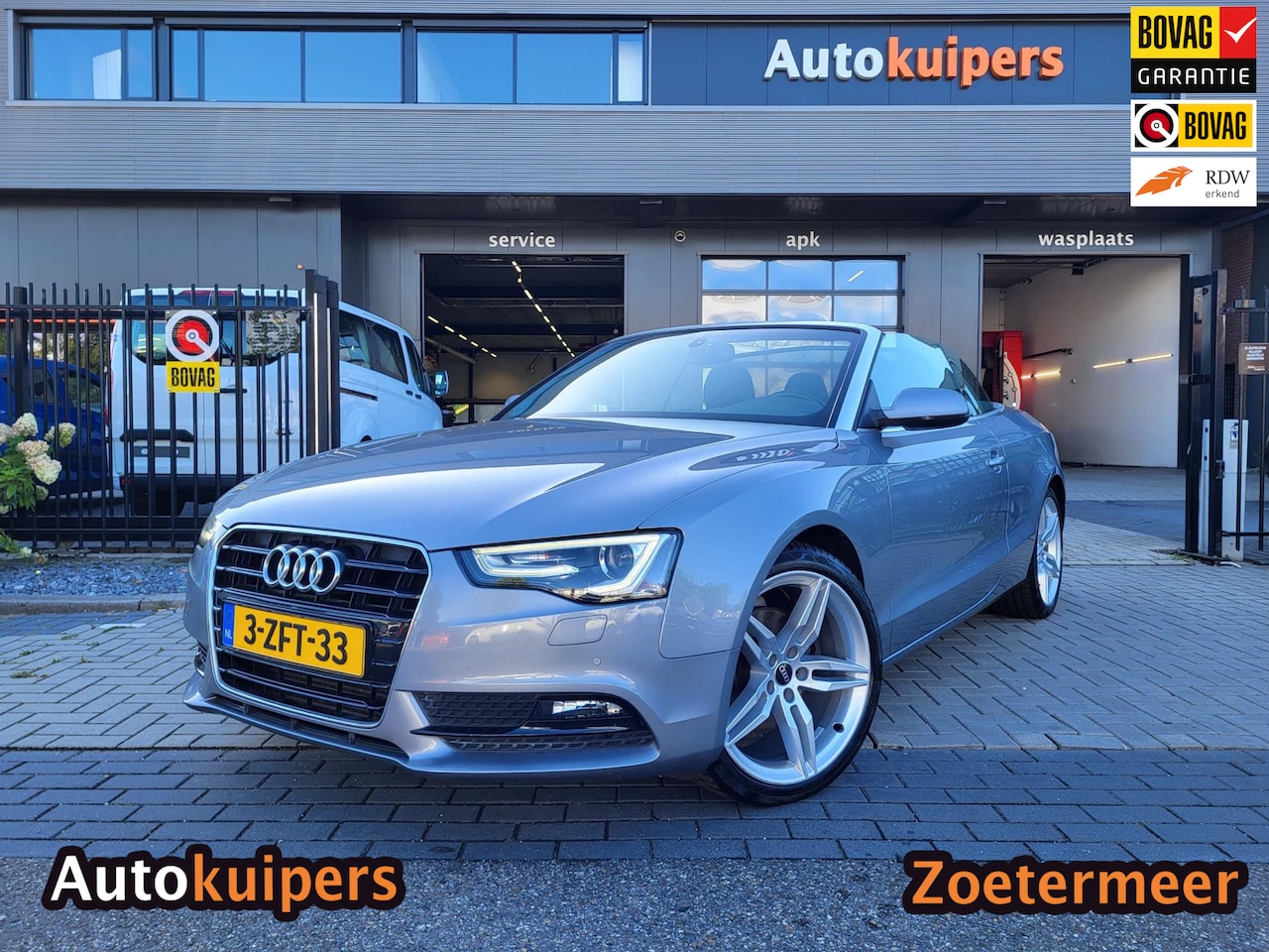 Audi A5 Cabriolet - 1.8 TFSI Pro Line | CABRIOLET | AUTOMAAT | Met o.a. navigatie, windscherm, cruise control - AutoWereld.nl