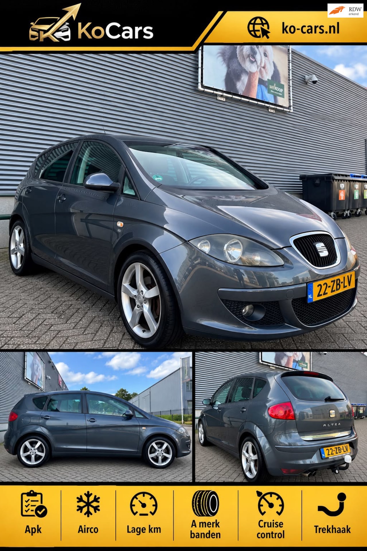 SEAT Altea - / Apk / Cruise control / Parkeersensoren / Lage km - AutoWereld.nl