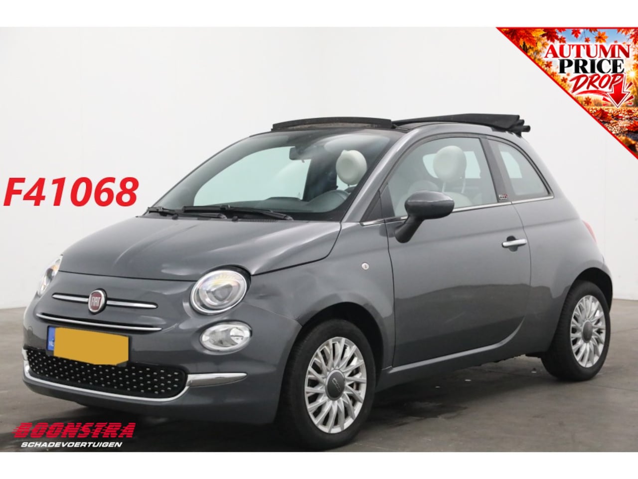 Fiat 500 C - 1.0 Hybrid Dolcevita Cruise Apple/Android Leder PDC Airco - AutoWereld.nl