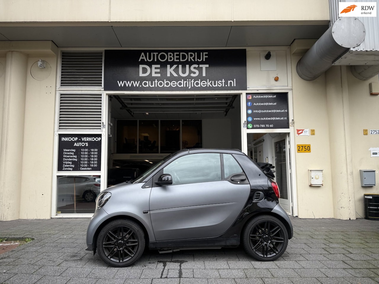 Smart Fortwo cabrio - 1.0 AUT Turbo Brabus Leder Camera - AutoWereld.nl