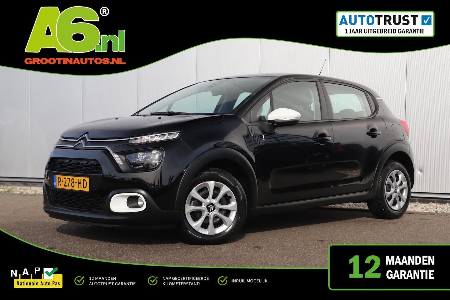 Citroën C3 - 1.2 PureTech You Stoelverwarming Airco Radio Bluetooth Cruise Control Rijstrooksensor - AutoWereld.nl