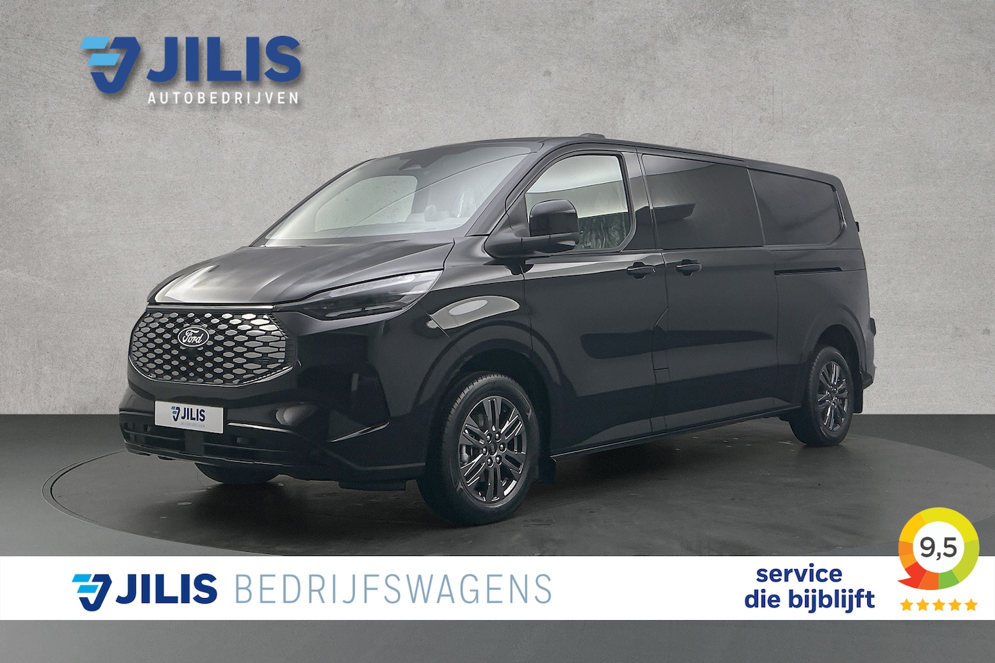 Ford Transit Custom - E-Transit 340 L2 Limited 71 kWh | Dubbel cabine | 2x schuifdeur | Driver assist pack premi - AutoWereld.nl
