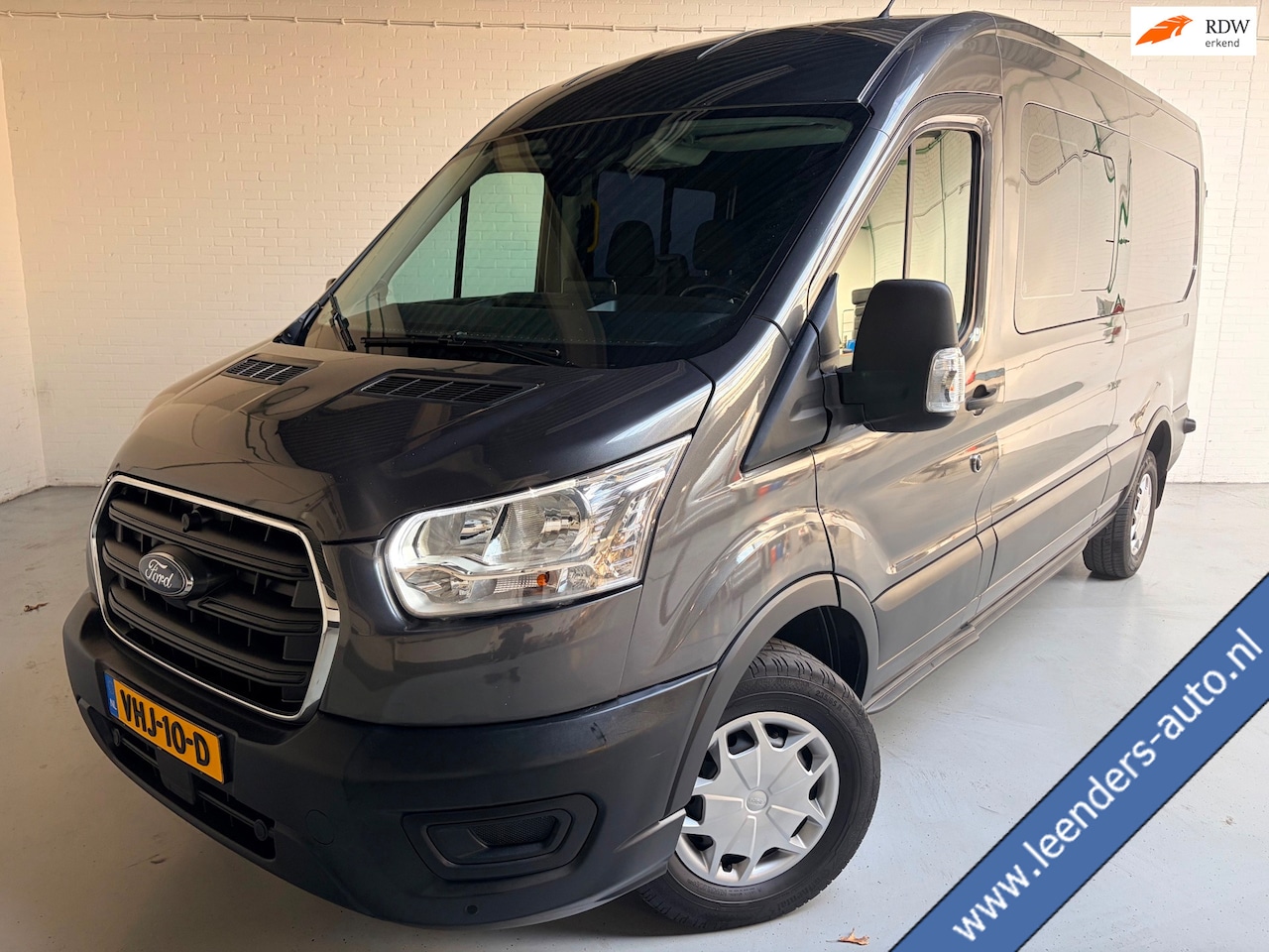 Ford Transit - Dubbel Cabine 350 2.0 TDCI 170PK euro6 L3H2 Trend RWD, 6Persoons, Airco, Trekhaak 2800KG, - AutoWereld.nl