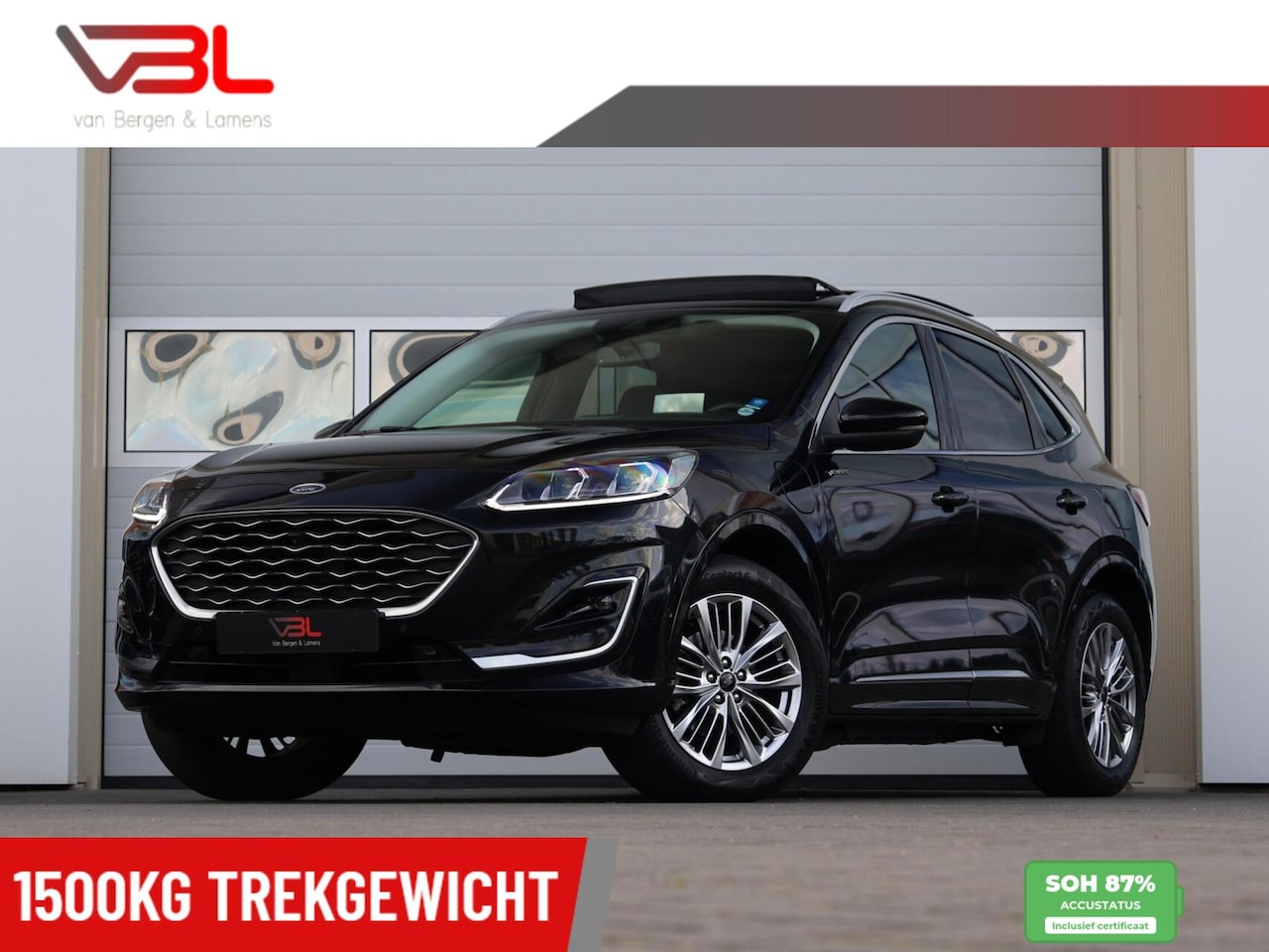 Ford Kuga - 2.5 PHEV Vignale | trekhaak | Panoramadak| SOH 87% - AutoWereld.nl