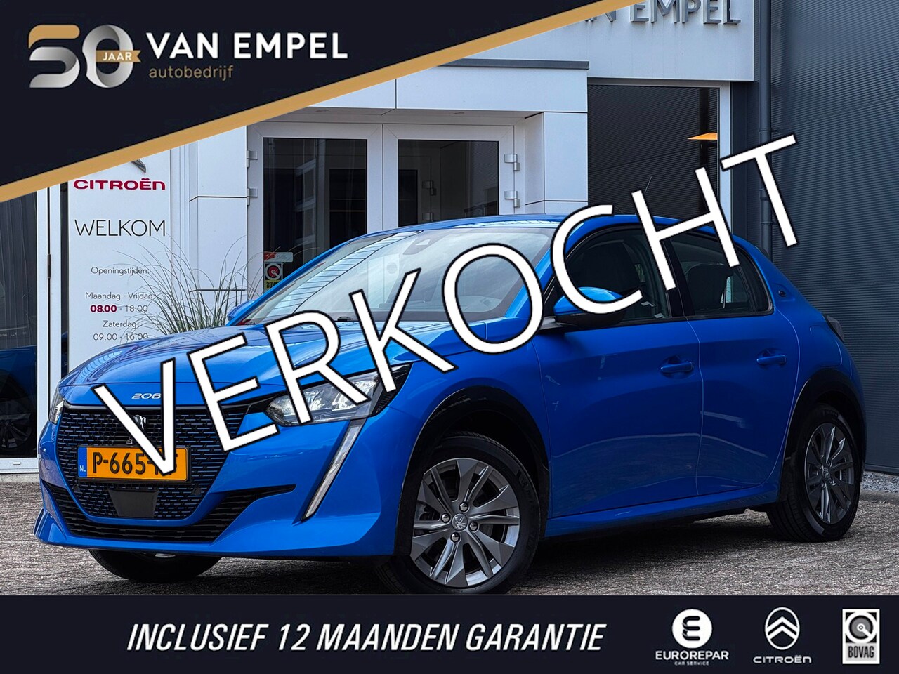 Peugeot e-208 - EV Allure 50 kWh | 91% SOH | Trekhaak | Adaptive Cruise | Parkeersensoren | Navi By App | - AutoWereld.nl