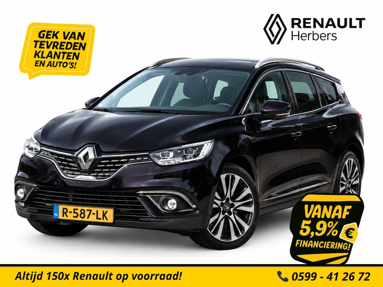 Renault Grand Scénic - 1.2 TCe Initiale Paris 7p. PANO / BOSE / NAVI / CAMERA / ALL SEASON - AutoWereld.nl