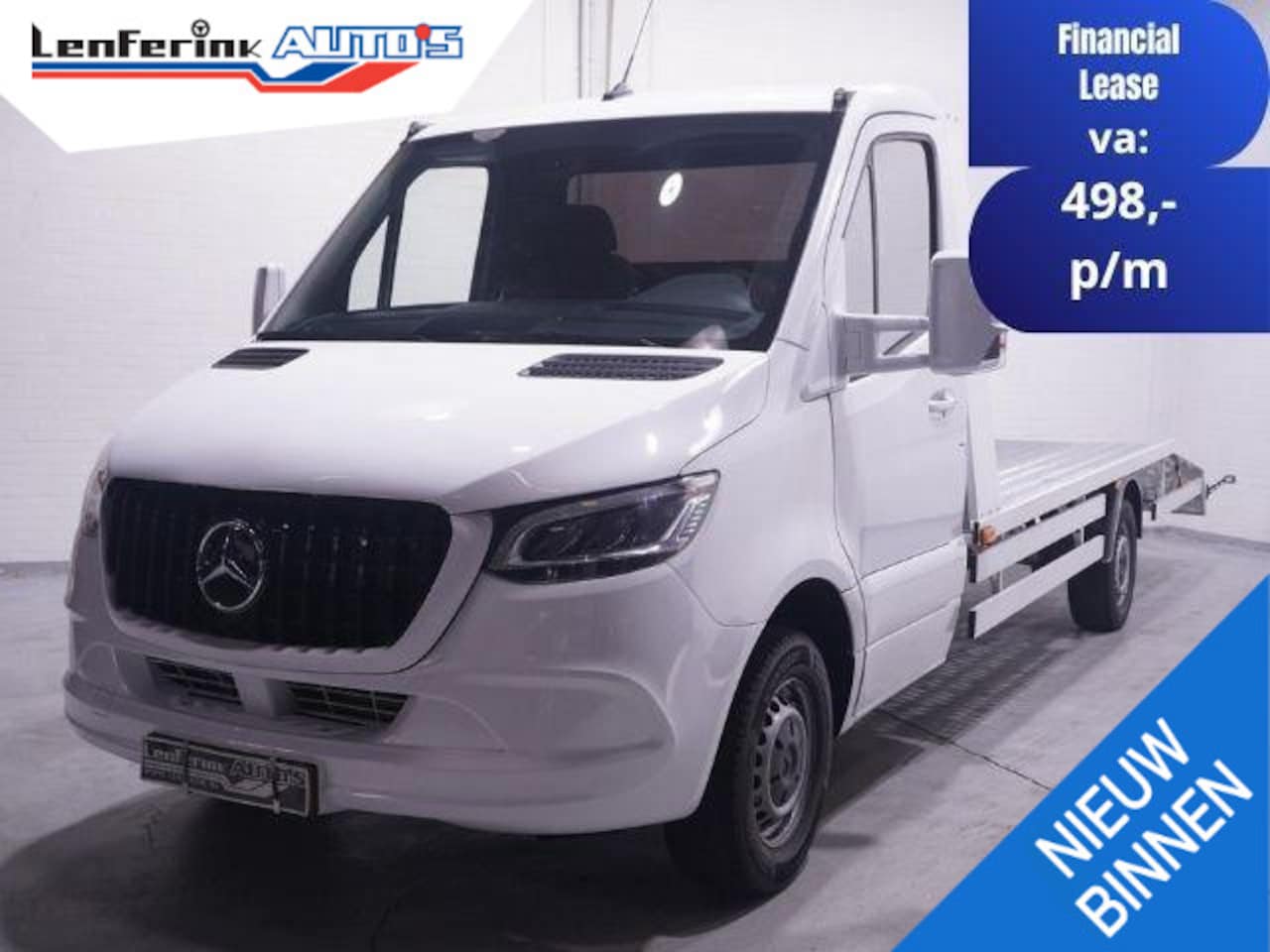 Mercedes-Benz Sprinter - 319 CDI 3.0 V6 190 pk Autotransporter Marge Auto Airco, Cruise Control, LED Koplampen, Tre - AutoWereld.nl