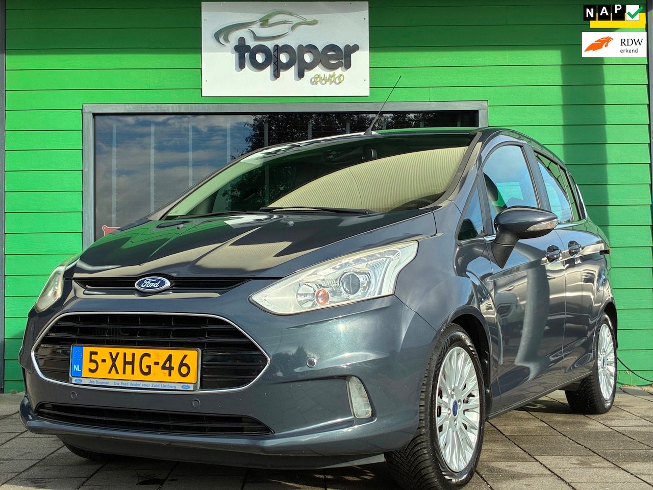 Ford B-Max - 1.0 EcoBoost Titanium|1e Eigenaar|Camera|Navigatie|CruiseControl|Climatronic|PDC|NAP|Goed - AutoWereld.nl