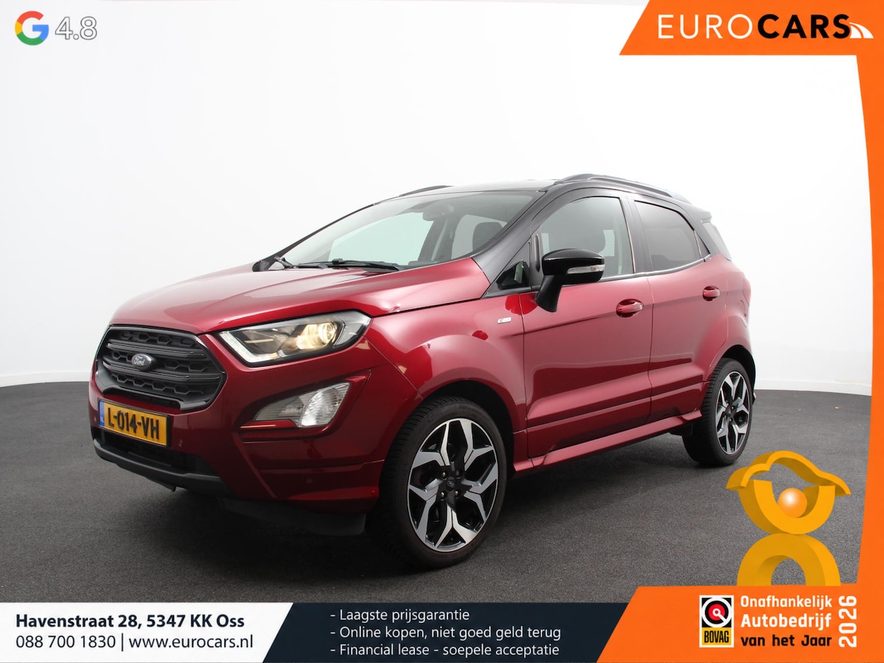 Ford EcoSport - 1.0 EcoBoost ST-Line Black Climate control Navigatie Parkeersensoren Camera Sfeerverlichti - AutoWereld.nl