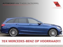 Mercedes-Benz C-klasse Estate - 400 AUT9 4MATIC AMG Line NIGHT PAKKET PANORAMADAK HEAD-UP LUCHTVERING LEDER MEMORY TREKHAA