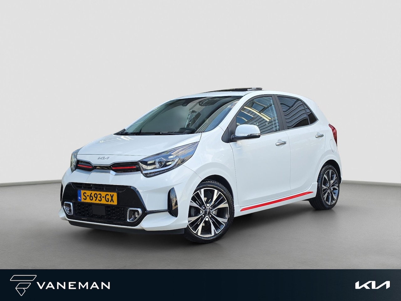 Kia Picanto - 1.0 T-GDi GT-Line 5p | Open Dak | Trekhaak | Stoelverwarming | Climate | Cruise | 100 PK | - AutoWereld.nl