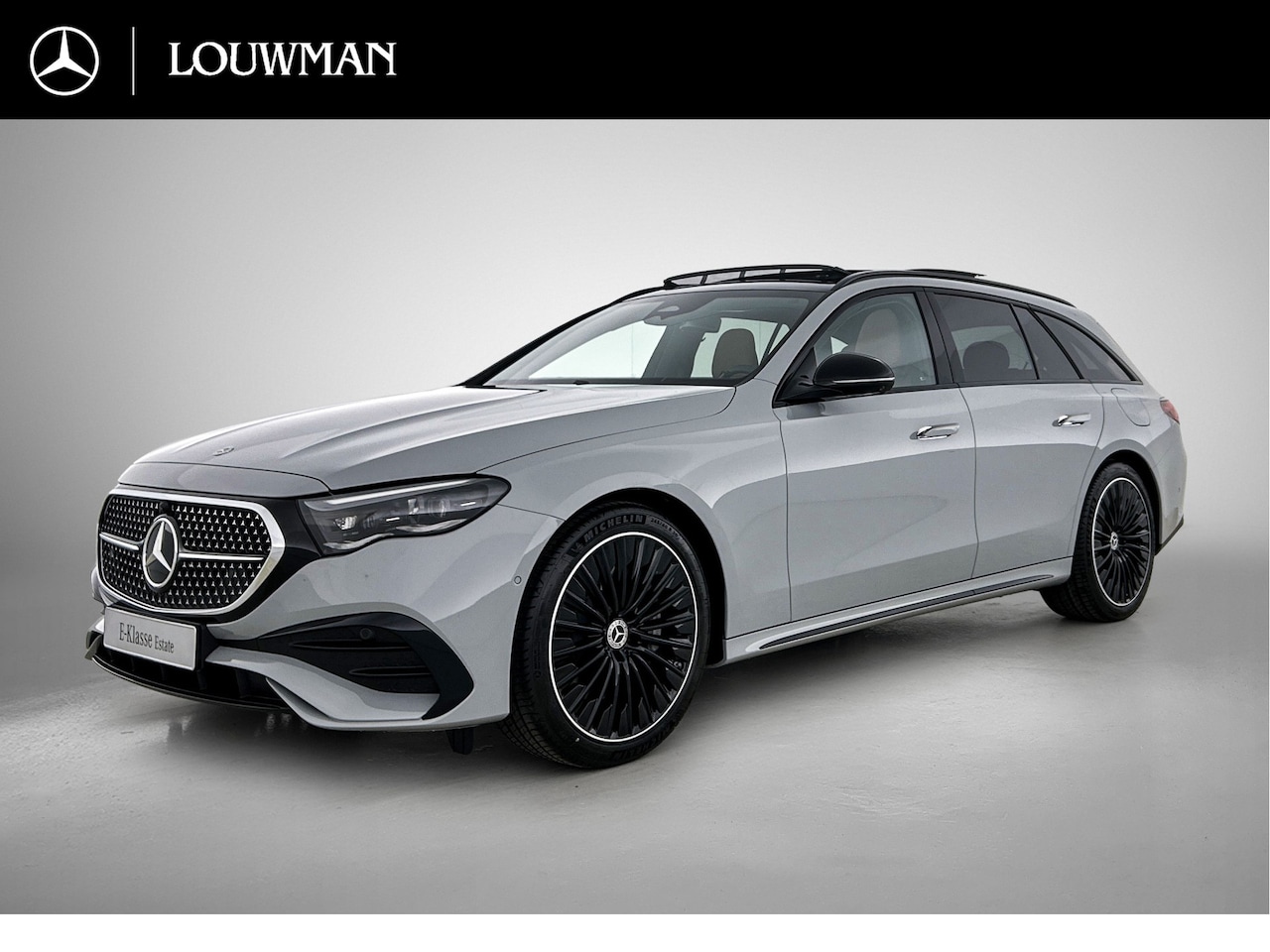 Mercedes-Benz E-klasse Estate - 300 e Business Solution AMG | Premium pakket | Nightpakket | Leder pakket | Trekhaak | Pan - AutoWereld.nl