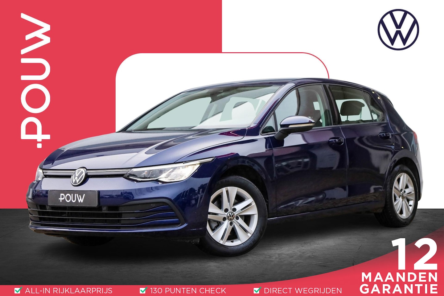 Volkswagen Golf - 1.0 eTSI 110pk Life | Parkeersensoren | Adaptive Cruise | Apple Carplay/Android Auto - AutoWereld.nl