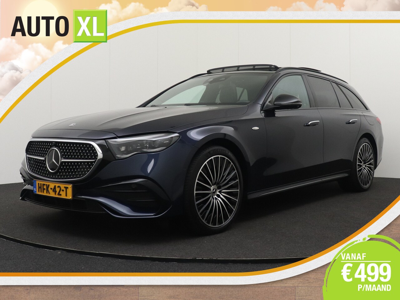 Mercedes-Benz E-klasse Estate - 300 de 4MATIC AMG Line Full Option!! Hyper-Screen Pano-Dak Elek.Trekhaak - AutoWereld.nl