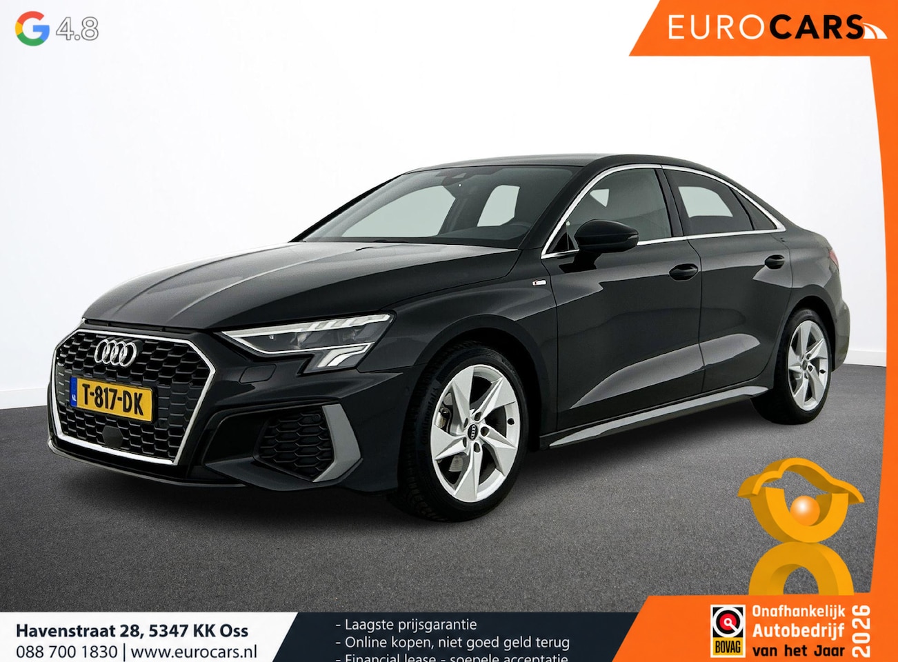 Audi A3 Limousine - 30 TFSI S edition Navigatie Apple Carplay/Android Auto Parkeersensoren Adaptive Cruise Con - AutoWereld.nl