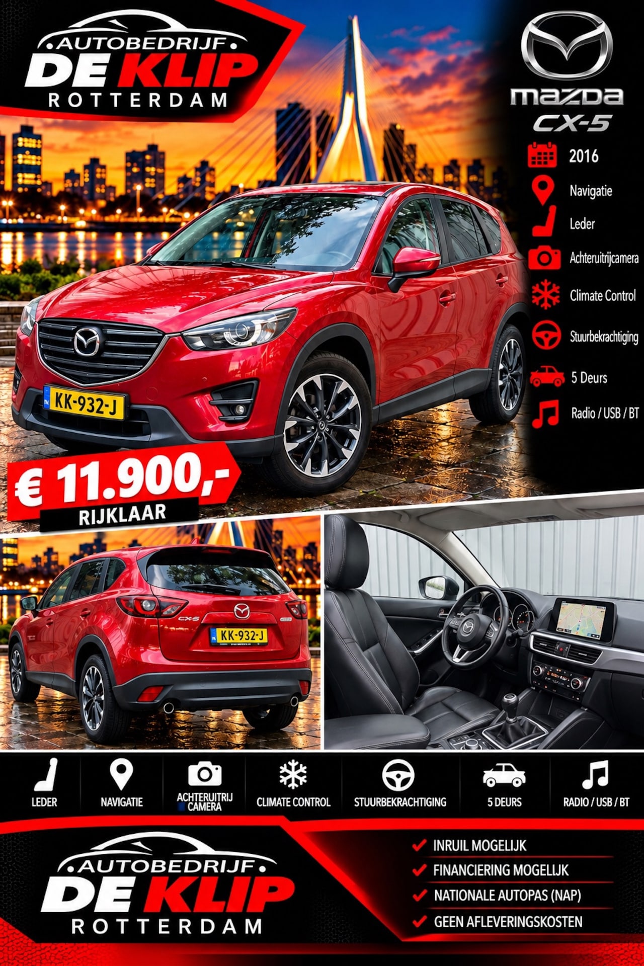 Mazda CX-5 - 2.0 SkyActiv-G 165 GT-M Line 2WD|Navi|Camera| - AutoWereld.nl