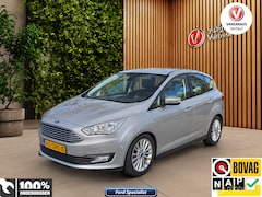 Ford C-Max - 1.0 Titanium ✅125Pk ✅Trekhaak ✅Navi ✅Boekjes ✅Nap