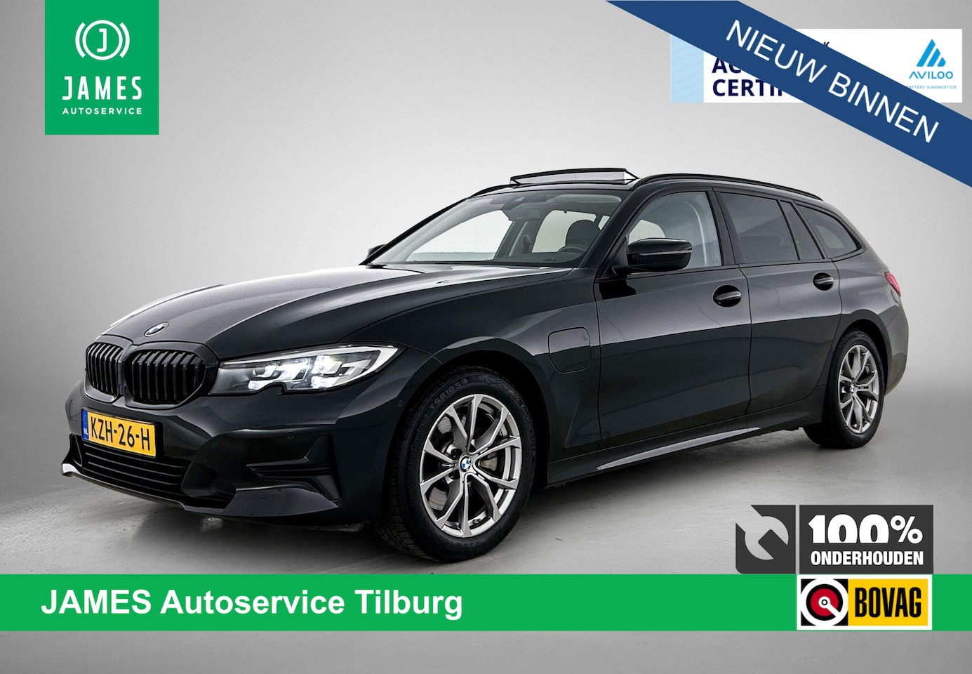 BMW 3-serie Touring - 320e PANO | EL-TREKHAAK | NAVI & CARPLAY | EL-ACHTERKLEP - AutoWereld.nl
