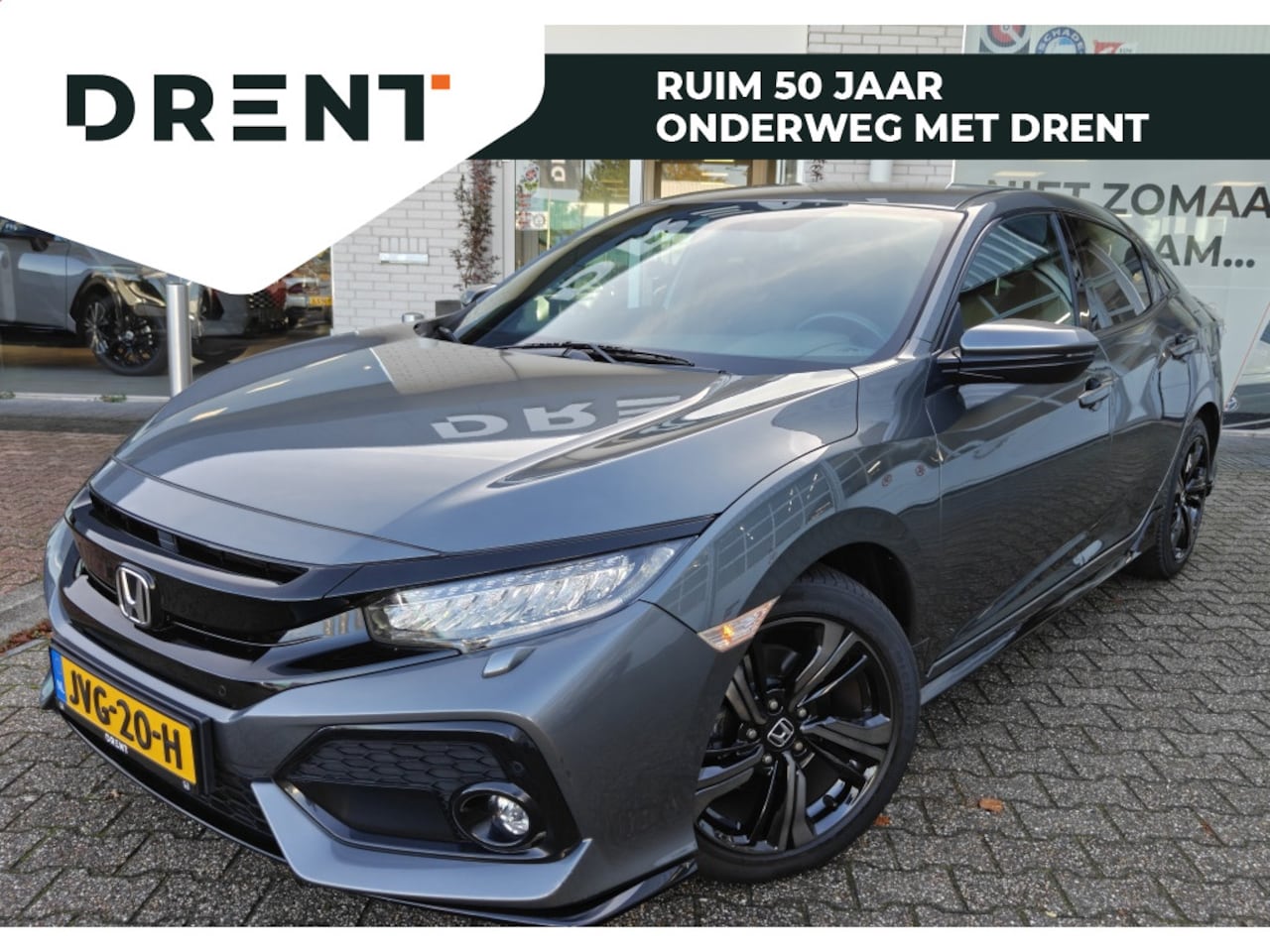 Honda Civic - 1.5 i-VTEC Sport | Liefhebbersauto | Adapt. Cruise | stoelverwarming | Navi | Parkeercamer - AutoWereld.nl