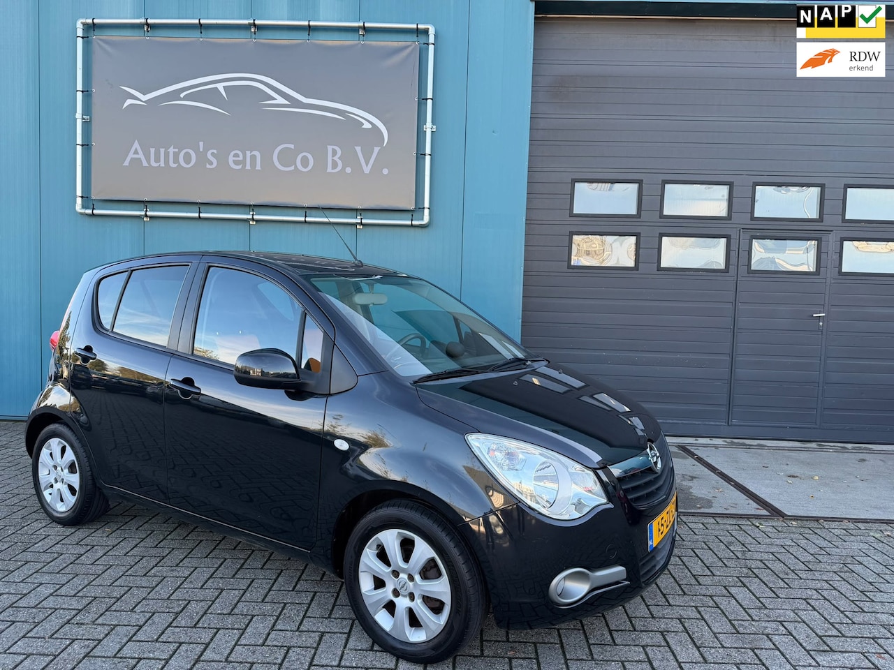 Opel Agila - 1.2 Enjoy Airco Facelift Lm velgen NL Auto NAP incl nw Apk 10-2027 - AutoWereld.nl