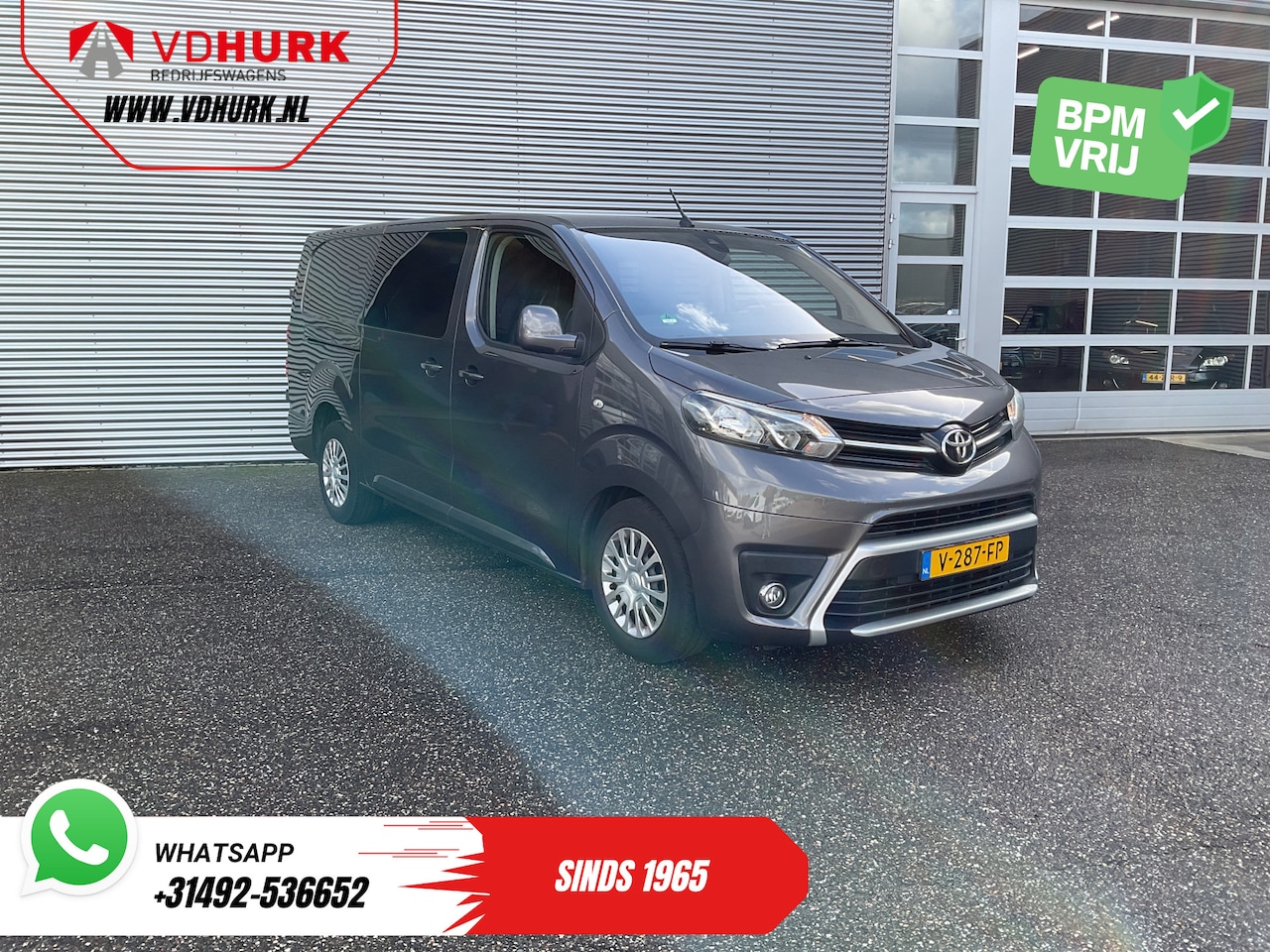 Toyota ProAce Worker - 2.0 180 pk Aut. L3 DC Dubbel Cabine EXPORT DB-Riem V.V./ 2x Schuifdeur/ Navi/ Climate/ Tre - AutoWereld.nl