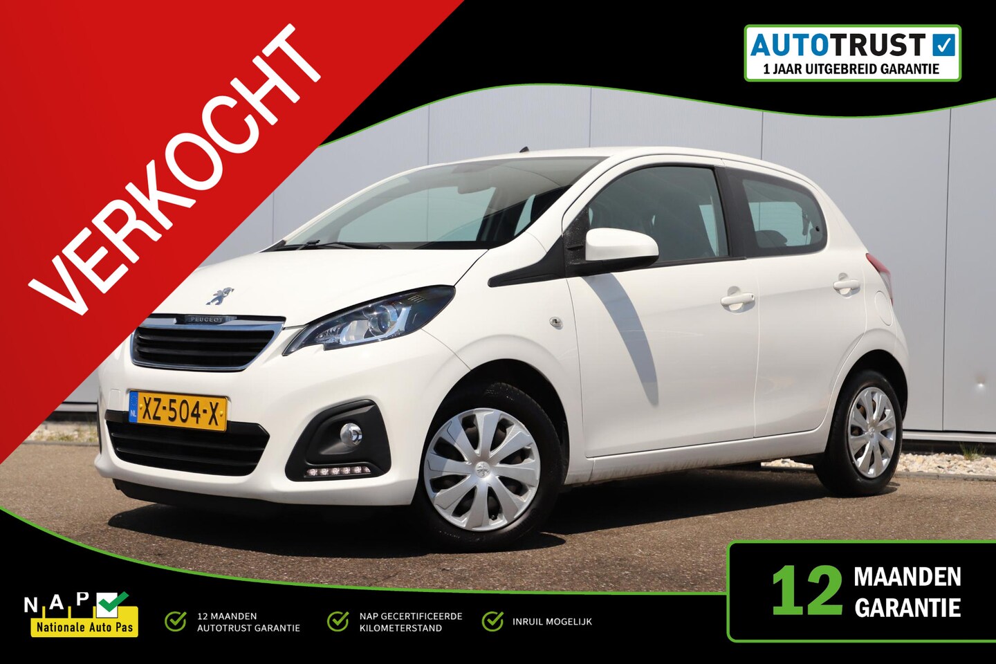 Peugeot 108 - 1.0 e-VTi Active Airco Radio Bluetooth Elektrische Ramen - AutoWereld.nl