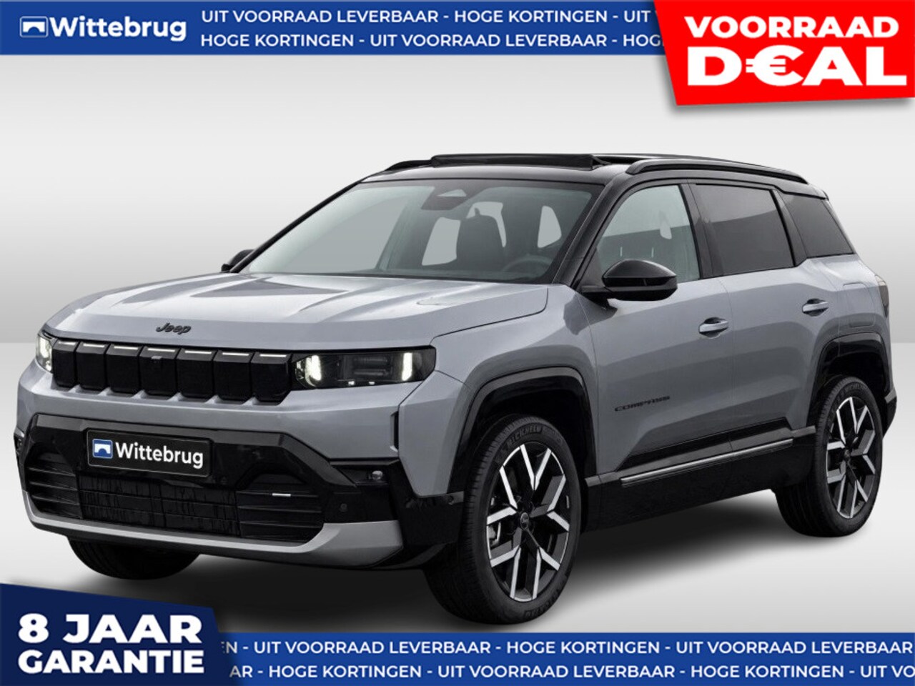 Jeep Compass - First Edition 74 kWh DIRECT RIJDEN - RIJKLAAR - PANORAMADAK - 8 JAAR GARANTIE - AutoWereld.nl