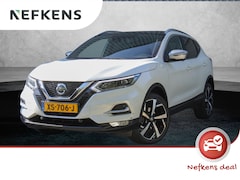 Nissan Qashqai - 1.2 Tekna + | Trekhaak | Panoramadak | Elektrisch verstelbare stoelen met lederen bekledin