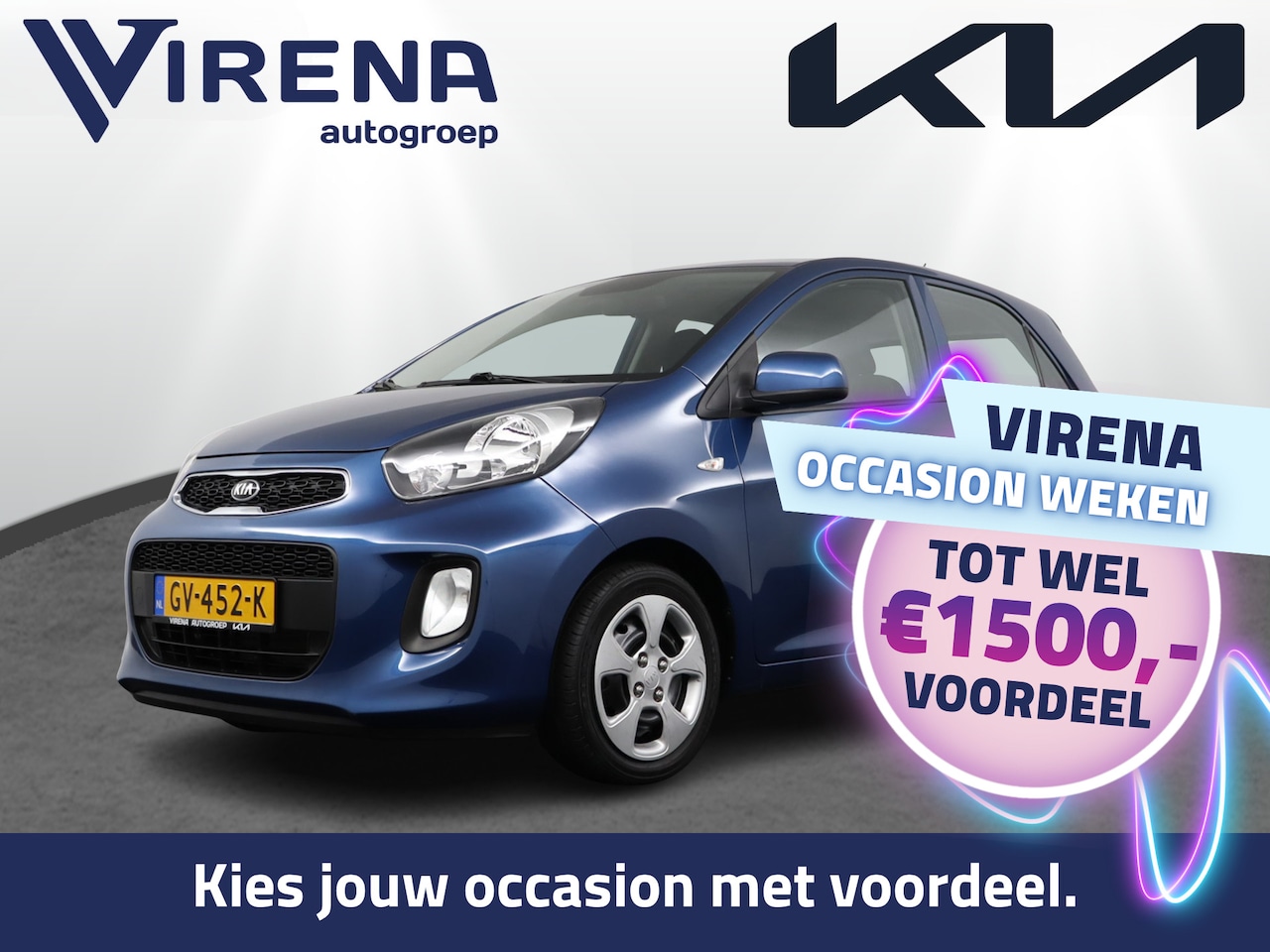 Kia Picanto - 1.0 CVVT ComfortLine - 1ste eigenaar - NAP - Airco - AutoWereld.nl