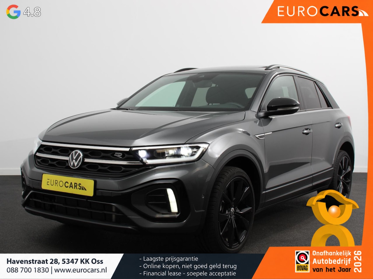 Volkswagen T-Roc - 1.5 TSI DSG R-Line + Design pakket Black Automaat Climate control Stoelverwarming Stuurver - AutoWereld.nl