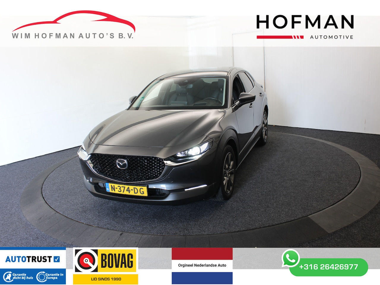 Mazda CX-30 - 2.0 e-SkyActiv-X M Hybrid Luxury El aKlep+Stoel Bose Headup Vol leder Dodh - AutoWereld.nl