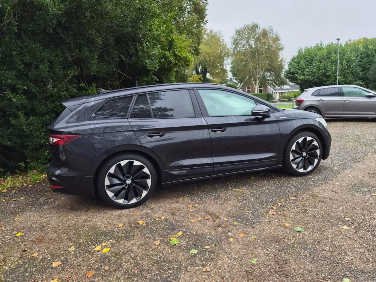 Skoda Enyaq - iV 60 Sportline Black Edition 180 Pk SOH 92,07% Alcantara + leder - AutoWereld.nl