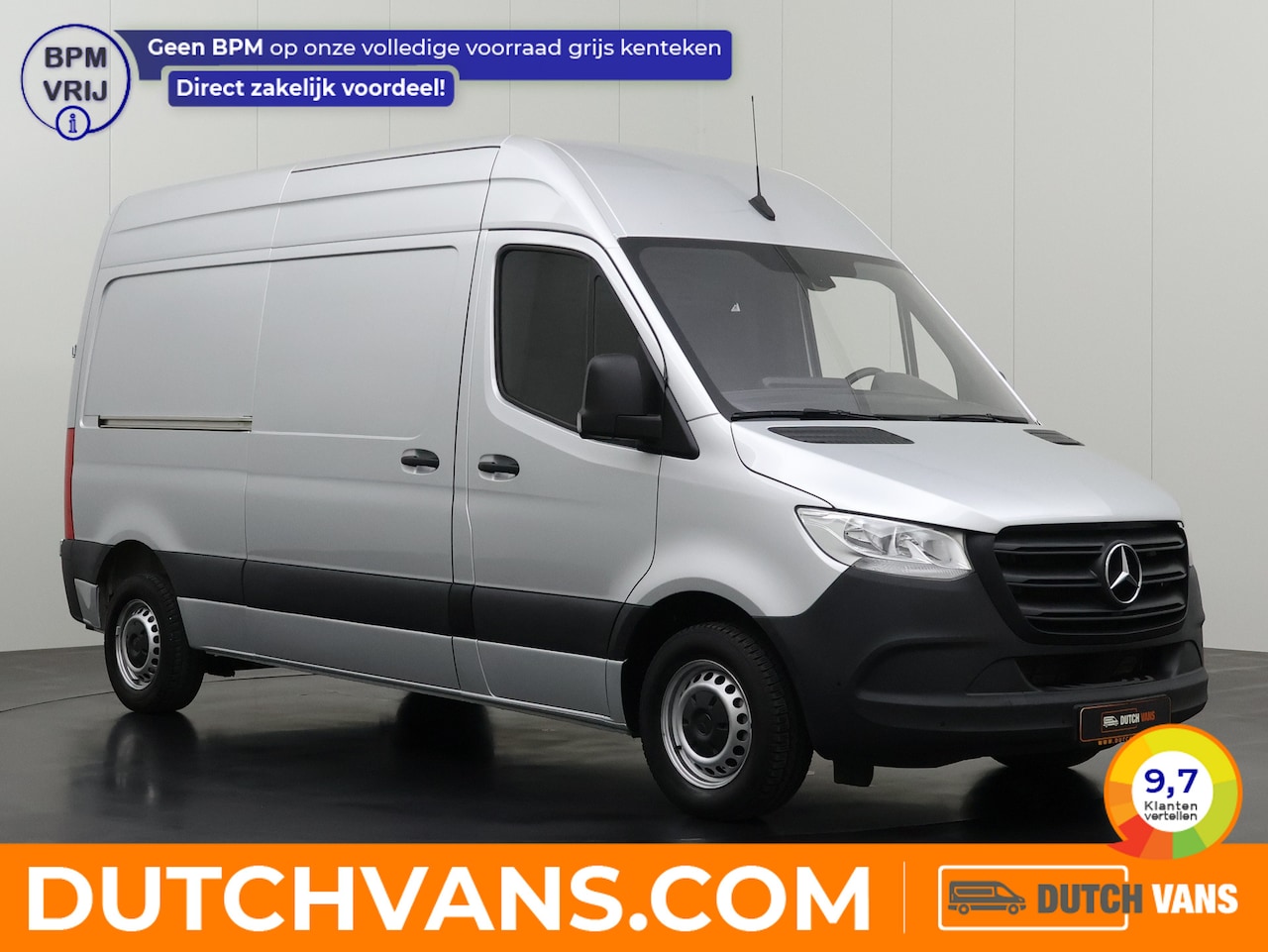 Mercedes-Benz Sprinter - 9G-Tronic Automaat L2H2 | Multimedia | Camera | Airco | 3-Zits | Betimmering - AutoWereld.nl