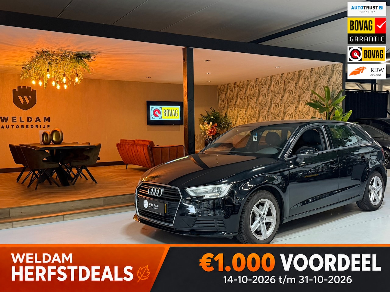 Audi A3 Sportback - 1.4 TFSI CoD Pro Line 150PK Garantie|NL Auto|Navi|Cruise|Xenon|PDC|Rijklaar - AutoWereld.nl