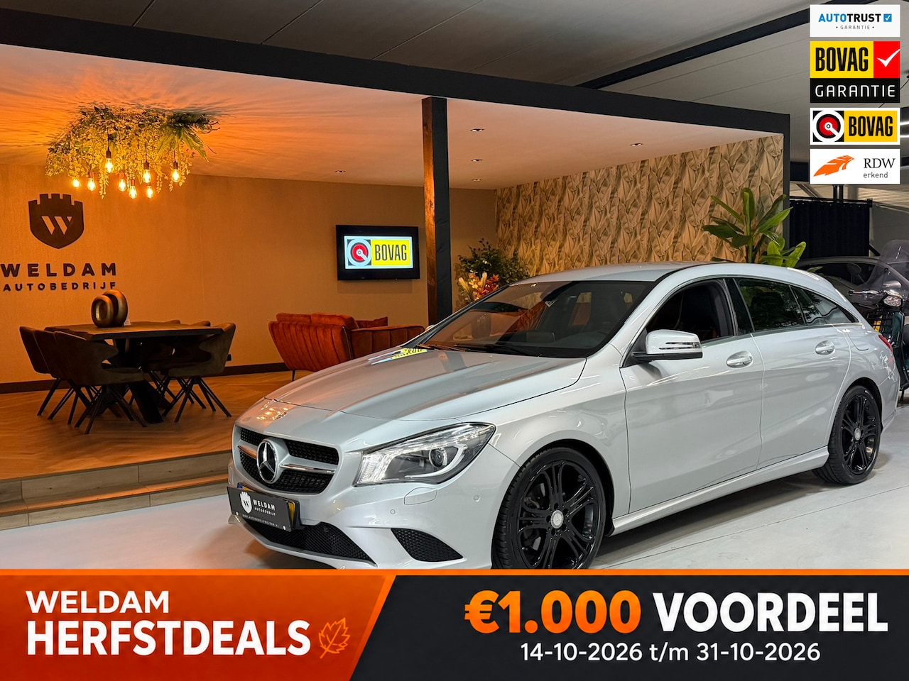 Mercedes-Benz CLA-klasse Shooting Brake - 180 Automaat Garantie|Navigatie|Xenon|Stoelverwarming|Cruise|Rijklaar - AutoWereld.nl