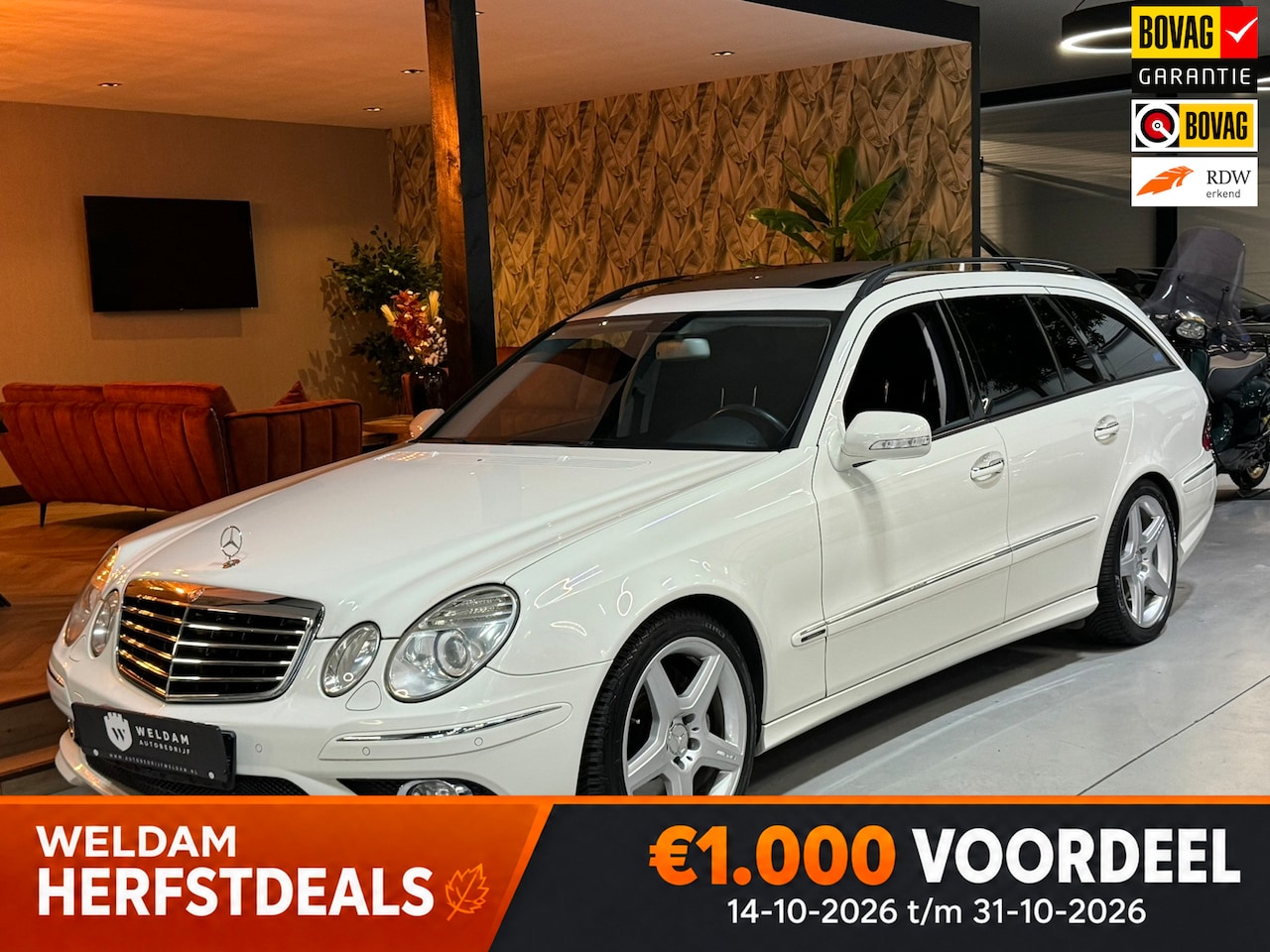 Mercedes-Benz E-klasse Estate - E 500 AMG Avantgarde|Pano|Leder|Harman Kardon|Memory|Elek Achterklep|Luchtvering|Automaat - AutoWereld.nl