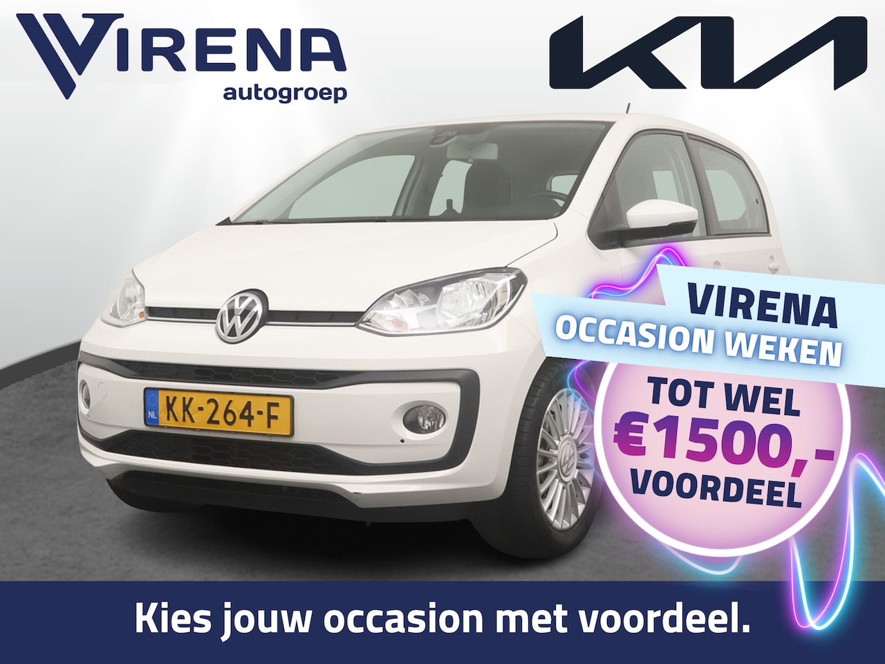 Volkswagen Up! - 1.0 BMT high up! - Achteruitrijcamera - Climate Control - Cruise Control - Bluetooth - Inc - AutoWereld.nl