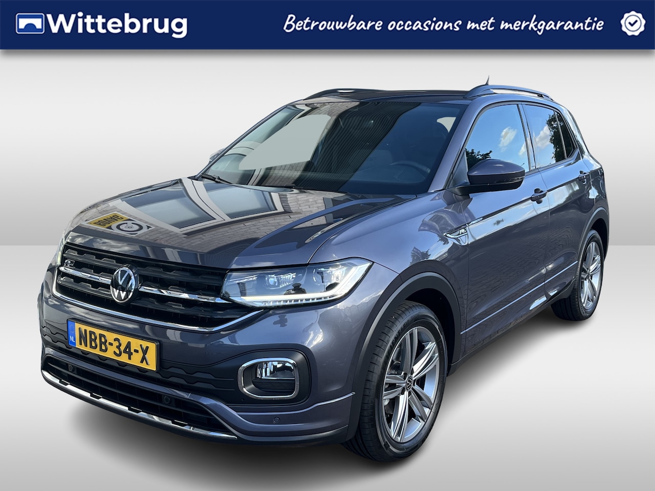Volkswagen T-Cross - 1.0 TSI R-Line / AUTOMAAT/ 2X R-LINE/ PARK.SENSOR.V+A/ CAMERA/ ACC/ APP-CONNECT/ STOELVERW - AutoWereld.nl