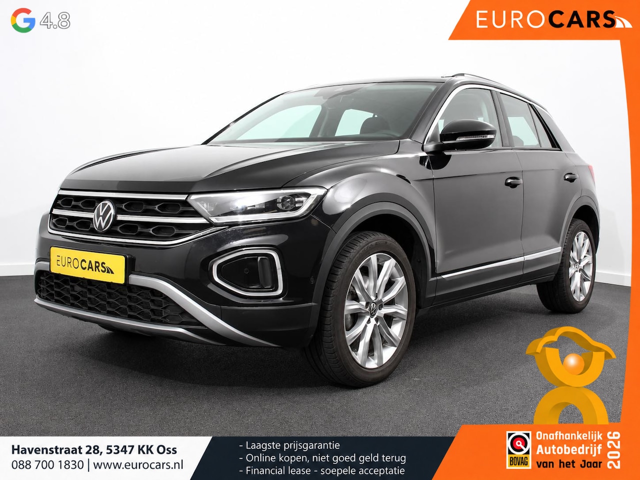 Volkswagen T-Roc - 1.5 TSI DSG Style Navigatie Wireless App connect Adaptive Cruise Control Park Assist Camer - AutoWereld.nl