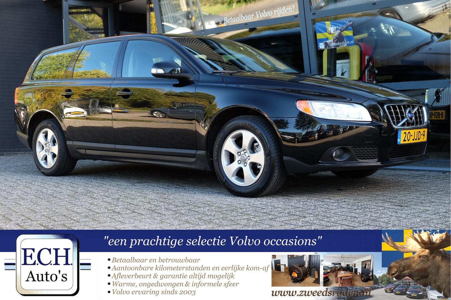 Volvo V70 - 2.0D Limited Edition 2.0D 136 pk Limited Edition, Leer, Navi, Bluetooth - AutoWereld.nl