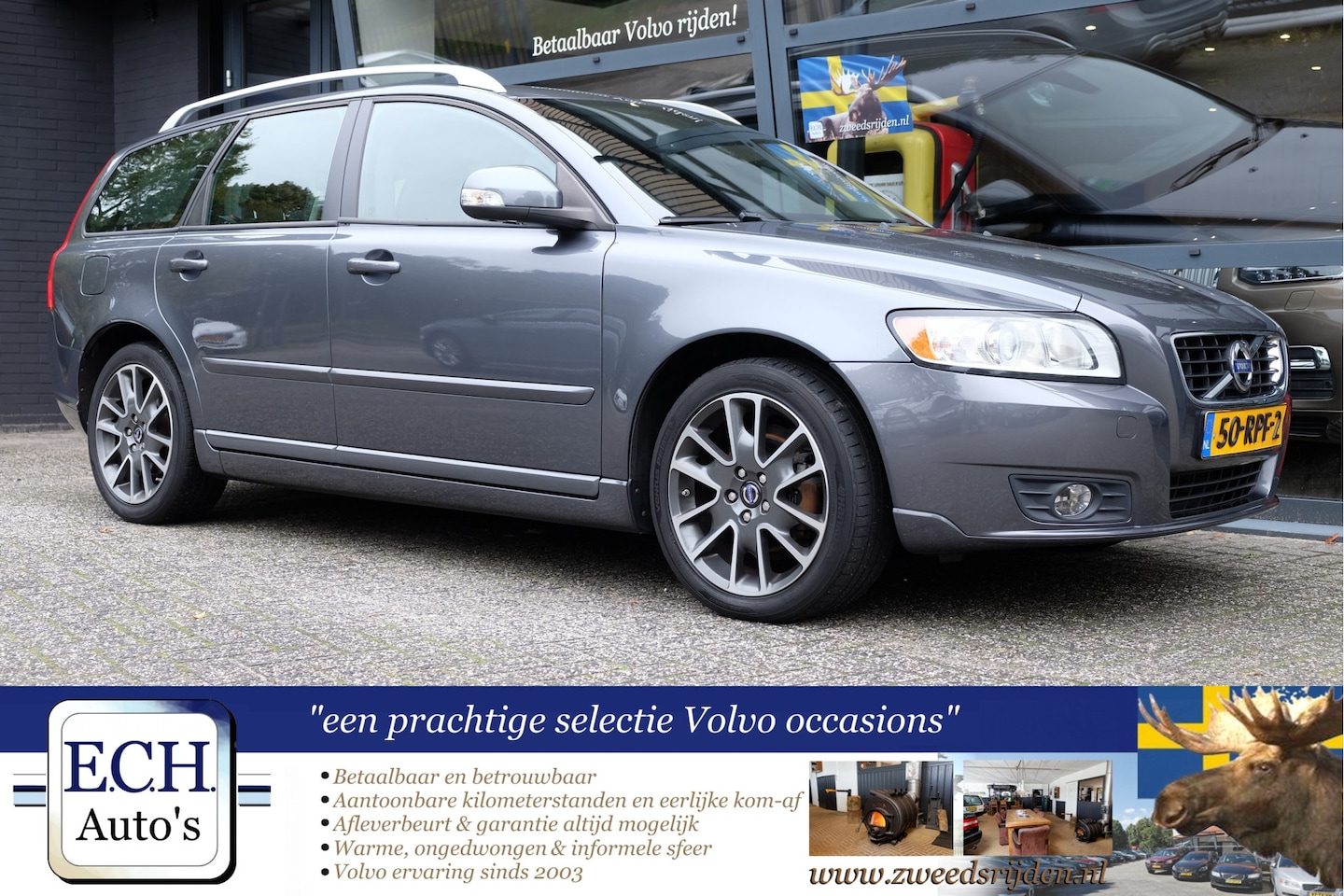 Volvo V50 - 2.0 Business Pro Edition 2.0 145 pk Business Pro Edition, Leer, 17 inch, Trekhaak - AutoWereld.nl