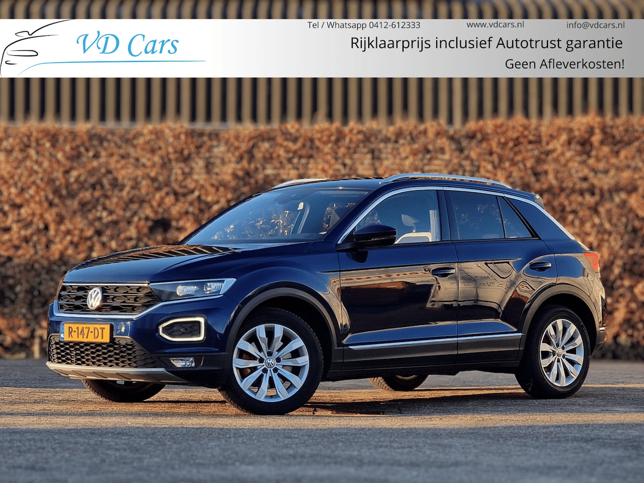 Volkswagen T-Roc - 1.5 TSI Sport AUTOMAAT*Trekhaak*Navigatie*Stoelverwarming*Cruise control*Climate control - AutoWereld.nl