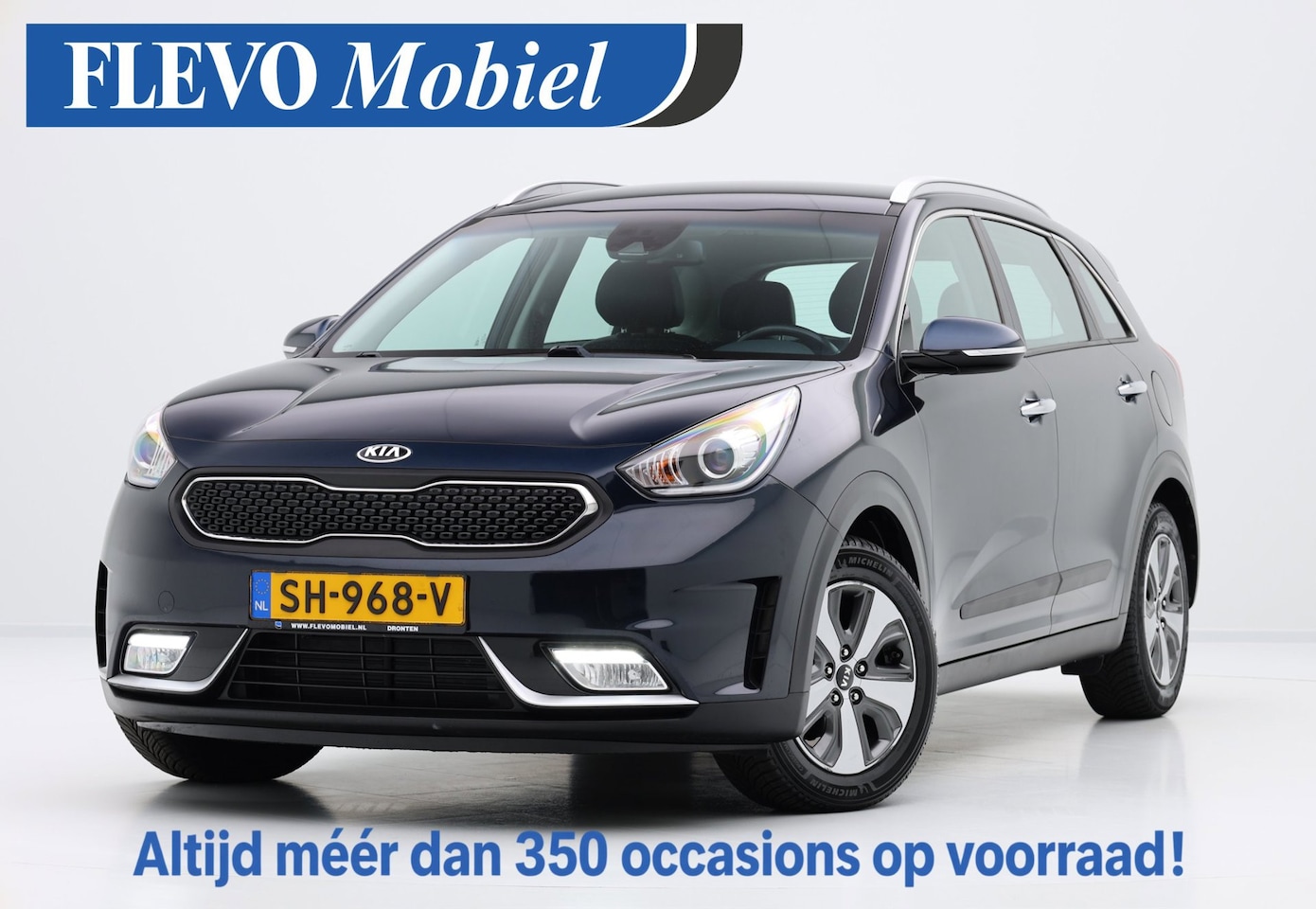Kia Niro - 1.6 GDi Hybrid DynamicLine Aut. Half Leder|CarPlay|1e eig|Cam|Clima - AutoWereld.nl