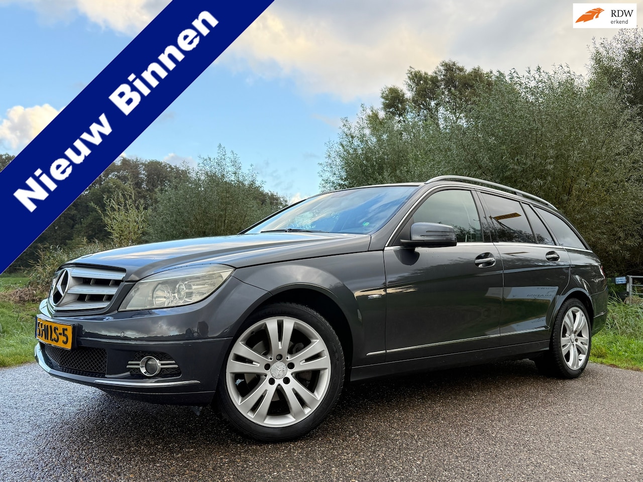 Mercedes-Benz C-klasse Estate - 180 K. Business Class Avantgarde Automaat | Schuif-/Kanteldak | H-Leder | Trekhaak | Clima - AutoWereld.nl