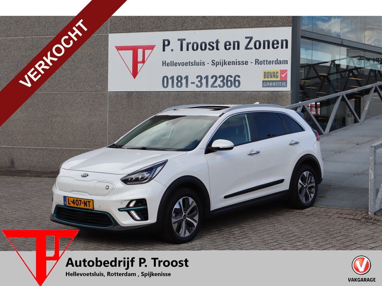 Kia e-Niro - DynamicPlusLine 64 kWh SOH 98% Nederlandse auto/Panoramadak/Afneembare trekhaak/Apple carp - AutoWereld.nl