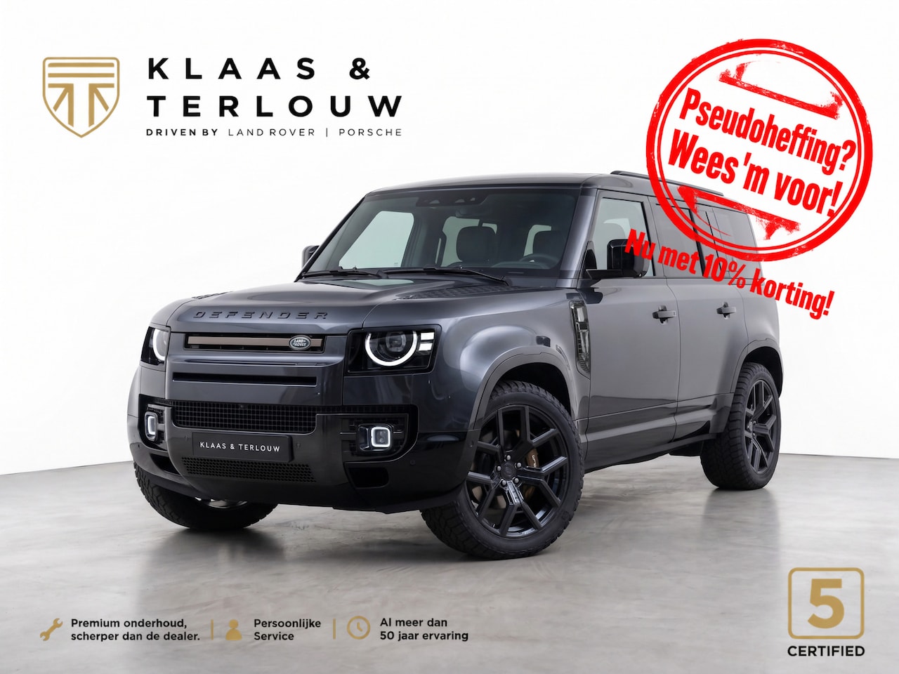 Land Rover Defender 110 - P300e 110 X-Dynamic SE 5 Year Edition | NP € 130.093,- | Bronze Tailored | Schuifkanteldak - AutoWereld.nl