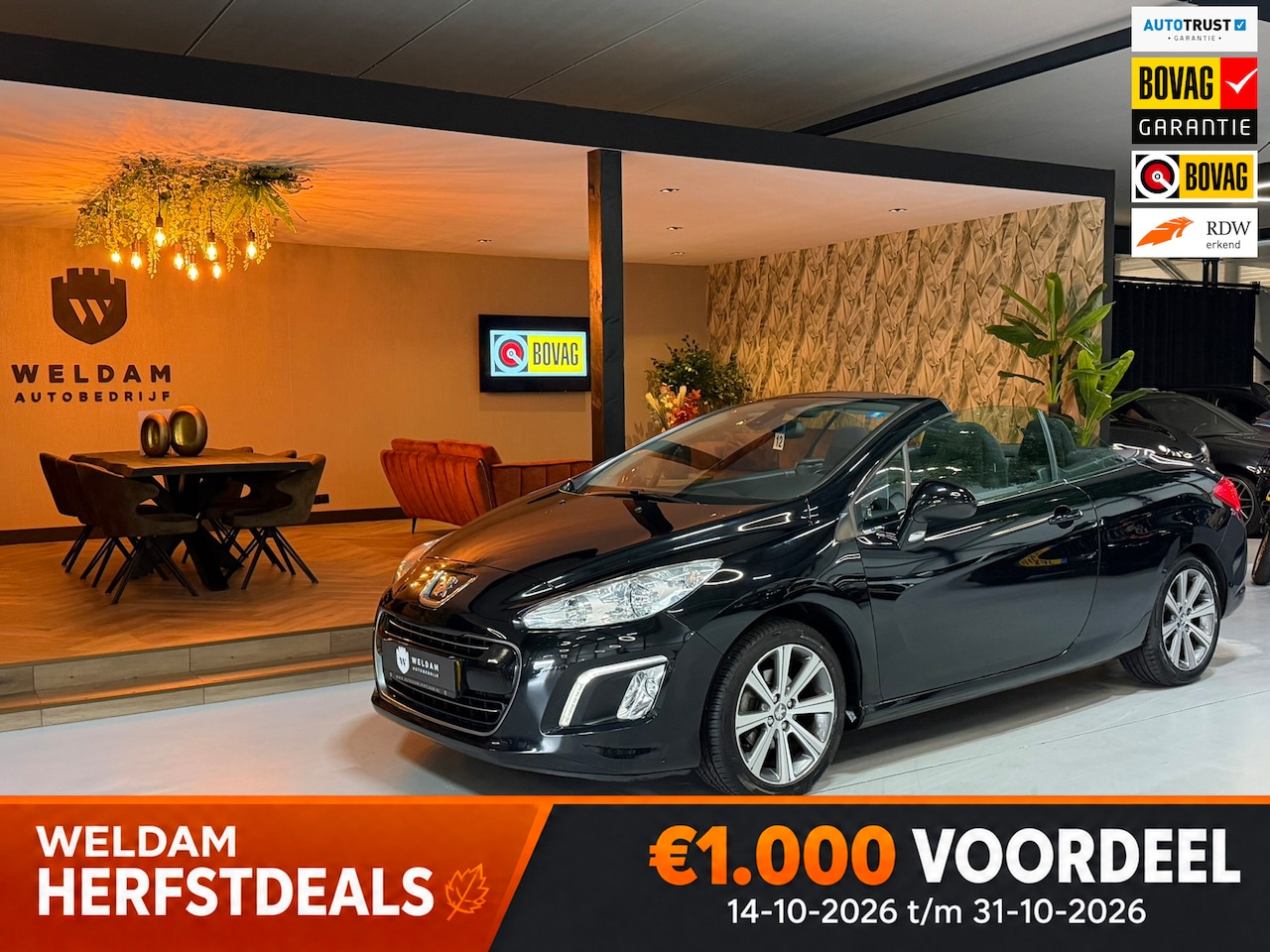 Peugeot 308 CC - 1.6 VTi Sport PackCabrio Garantie|Climate|Cruise|PDC|Sportinterieur|LMV|Perfect Onderh.|Ri - AutoWereld.nl
