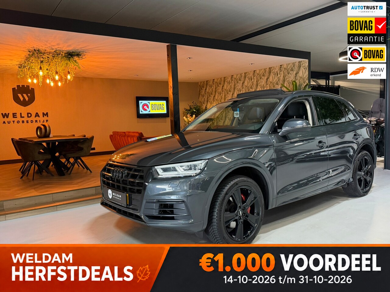 Audi Q5 - 45 TFSI quattro Design Pro Line Plus Garantie|Pano|20"Sport|Carbon|Virtueel|LED|Leder|Came - AutoWereld.nl