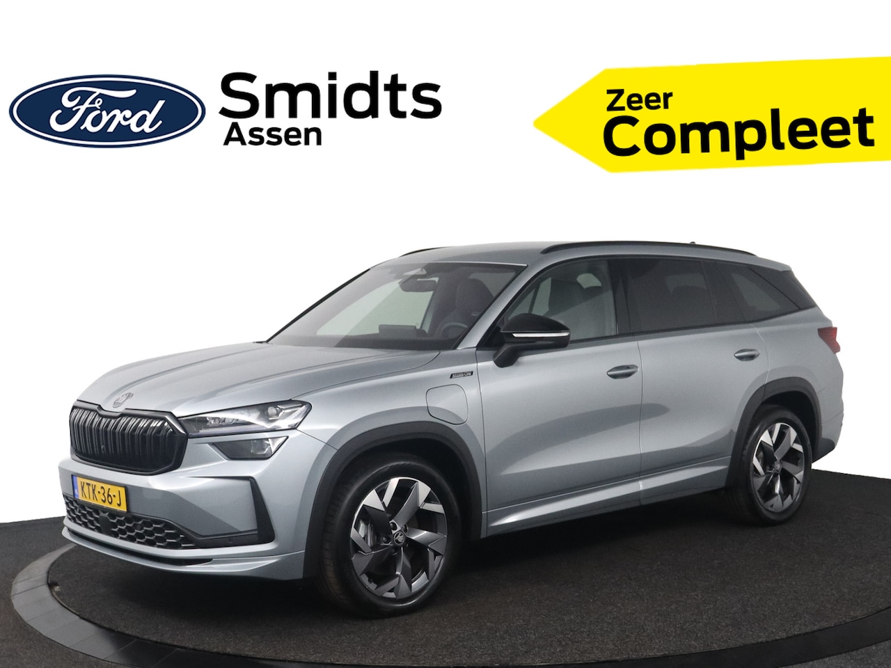 Skoda Kodiaq - 1.5 TSI PHEV 204 pk Sportline | Stoelverw. | Stuurverw. | El. a. klep | El. verst. stoel + - AutoWereld.nl