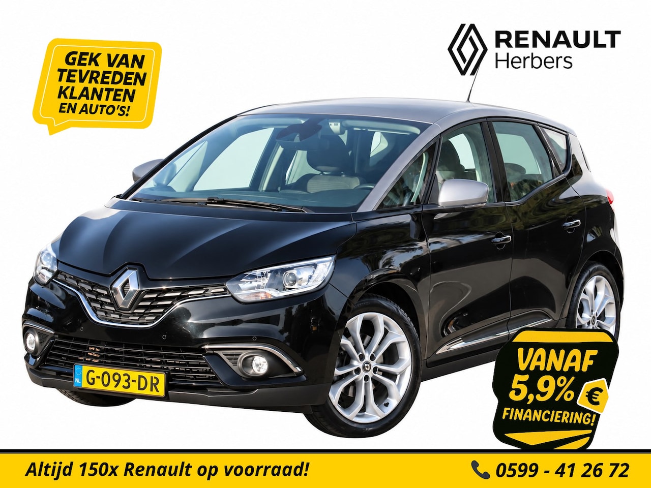 Renault Scénic - 1.3 TCe 140 Limited EDC AUTOMAAT / CRUISE / TREKHAAK / CLIMATE / ALL SEASON / NAVI - AutoWereld.nl